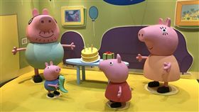 佩佩豬互動特展，粉紅豬小妹（記者郭奕均攝影）