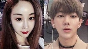 ▲咸素媛與陳華兩人相差18歲，被外界戲稱是「母子戀」。（圖／翻攝自微博）
