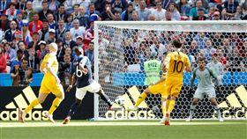 博格巴為法國踢入致勝球。（圖／路透／達志影像）