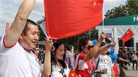 世界盃,足球,大陸,中國,國足,贊助,廣告,網友　圖／翻攝自新華社