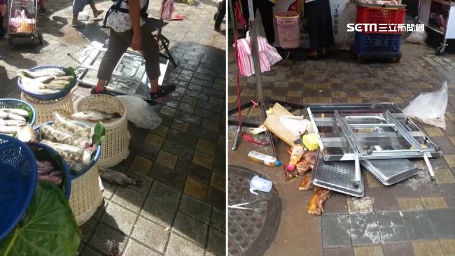 疑爭位起衝突　市場攤販翻桌互告毀損