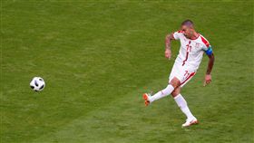 塞爾維亞隊長柯拉羅斯。（圖／路透／達志影像）