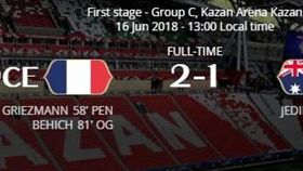 博格巴的進球已經被FIFA改判成烏龍球。（圖／翻攝自FIFI官網）