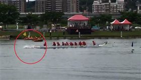 台北,端午節,划龍舟,奪旗,失首,落水,爆料公社（圖／翻攝爆料公社）