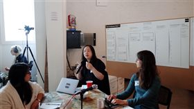 政務委員唐鳳11、12日訪問紐約，與多位開放政府聯絡人參加工作坊，分享台灣數位治理經驗。（圖／唐鳳辦公室提供）