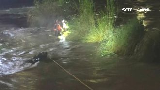 2釣客不知溪水暴漲　困沙洲成功獲救