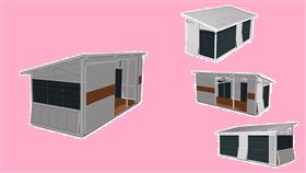 錯落於森林的市集，中市府打造獨特花博飲食與紀念品販賣區。（圖／台中市政府）