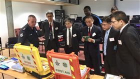 竹市消防赴澳取經　汲取國外救護經驗（1）新竹市消防局近日前往澳洲墨爾本等地，考察緊急救護體制，5天參訪行程收獲多，希望汲取國外救護經驗，提升竹市各項救護作為。（新竹市消防局提供）中央社記者魯鋼駿傳真　107年6月16日