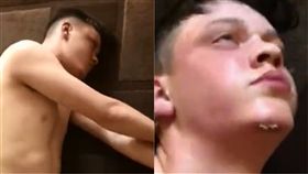 癲癇,羊癲瘋,Kelly Drammeh,Cameron,發作,影片,協助,幫忙,情況,下巴,自行車　圖／翻攝自LiveLeak　https://goo.gl/uBBx1X