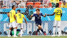 大迫勇也踢進日本第2球（圖／路透社／達志影像）