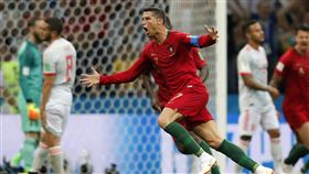 C羅衝刺時速逼近40公里，榮登全球最速足球員。（圖／美聯社／達志影像）