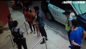 男亂丟垃圾還打人　女友鞠躬道歉8次