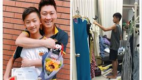 ▲kenken主動說要到公司幫忙爸媽燙衣出貨。（圖／翻攝自臉書）