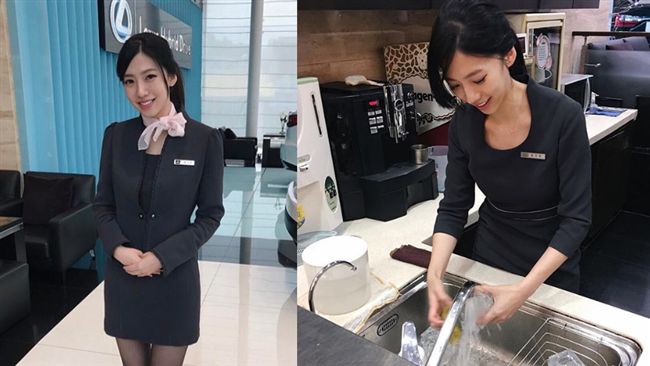 女神級汽車接待員　網友神出心碎真相