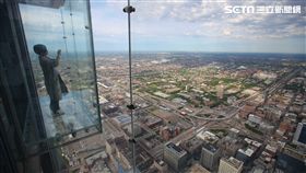 芝加哥摩天大樓, Willis Tower, 觀景台, Skydeck, The Ledge。（圖／記者簡佑庭攝）