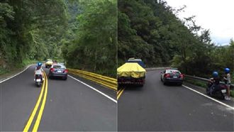 雙黃線超車不稀奇　超越這台才帶種！