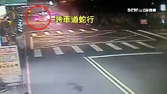 騎士遭撞險被輾　賓士駕駛暫停仍肇逃