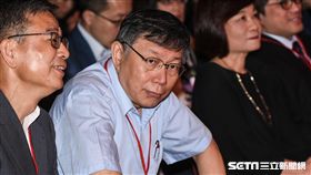 台北市長柯文哲出席AMMA搖籃計畫演講。 （圖／記者林敬旻攝）