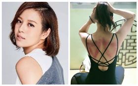 劉品言曬美背近照！佈滿倒三角紅印記：就是要不斷鍛鍊