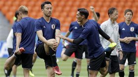 日本隊練球。（圖／美聯社／達志影像）