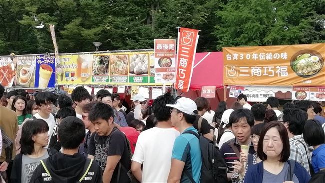 東京上野台灣祭　日客捧場萬頭鑽動