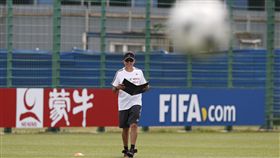 中國企業廣告在世界盃賽場不缺席。（圖／美聯社／達志影像）