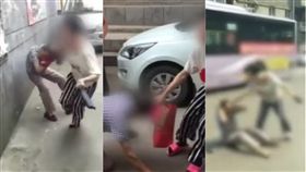 母親,欠錢,女兒,大陸,山西,陽泉,毆打,街坊,鄰居,錢,討債,還錢,　圖／翻攝自梨視頻　https://goo.gl/vfNVYc