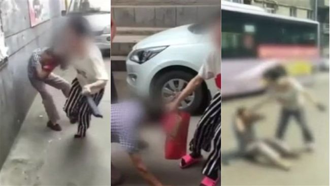 不孝女當街毆打母　「逼還錢」惹眾怒