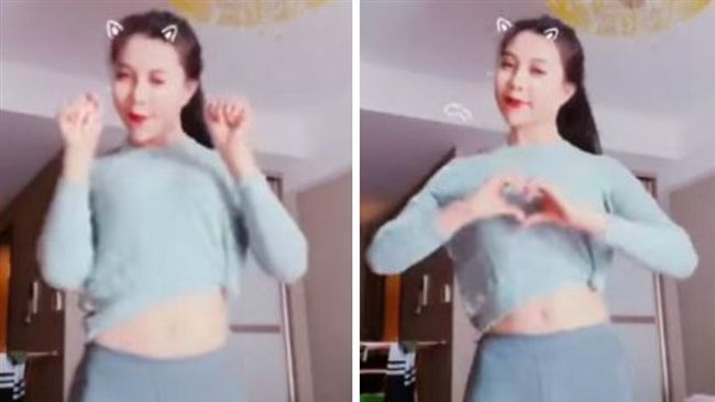 正妹學貓叫露駱駝蹄　網笑：卡到陰？