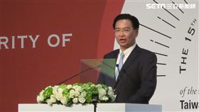 外交部長吳釗燮出席「台灣民主基金會15周年開幕典禮」。（圖／記者盧素梅攝）