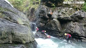 新北市,三峽,姊妹瀑布,戲水,溺水,救援,新北市消防局