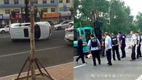 中國大陸,山東,煙台,堆高機,擊斃,黑龍江,綏化（圖／翻攝自微博）