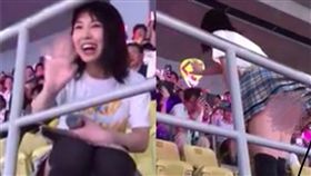 SKE48成員熊崎晴香在一場演唱會上疑似走光遭粉絲偷拍。（圖／翻攝自IG）