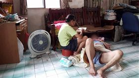 苗栗,漁村,中風姪子,8旬老婦