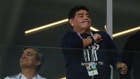 馬拉度納怒了，要找阿根廷隊信心喊話。（圖／美聯社／達志影像）