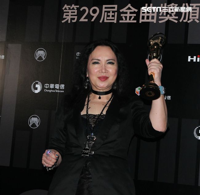 第29屆金曲獎頒獎典禮最佳貢獻獎蘇芮。（記者邱榮吉/攝影）