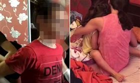 ▲一對烏克蘭夫婦拍攝下自己與4歲女兒做愛的畫面(圖／翻攝自twitter)