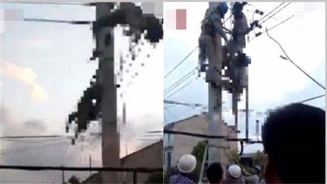 工人觸電釀1死1傷　死者焦黑掛電纜