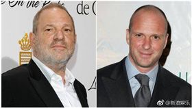 哈維韋斯坦（左）20多年來利用好友酒店大亨希普利亞尼名下酒店性侵多位女性。（圖／翻攝自微博）