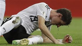 德國隊魯迪上一場鼻樑斷裂退場，此戰將不會上場。（圖／美聯社／達志影像）