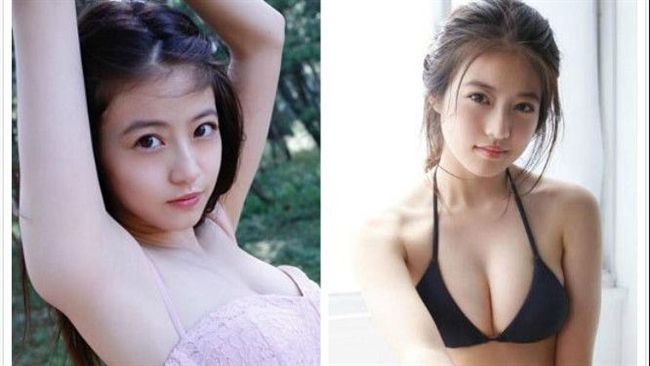 爆乳美少女腋下有疤！網友抓包她隆乳