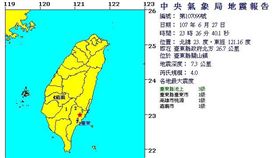 地震,花蓮,池上鄉,台東縣　圖／中央氣象局