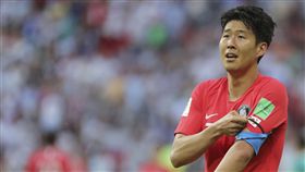 ▲孫興慜面對德國比賽擔任韓國隊長。（圖／美聯社／達志影像）