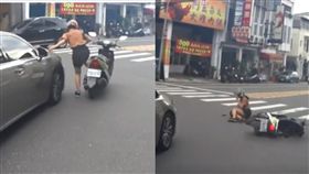 禮讓,車禍,台南,東門圓環（圖／臉書　https://www.facebook.com/wu.wan.9/videos/1770032096427201/）