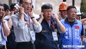 台北市長柯文哲出席台北車站防災演練　圖／記者林敬旻攝