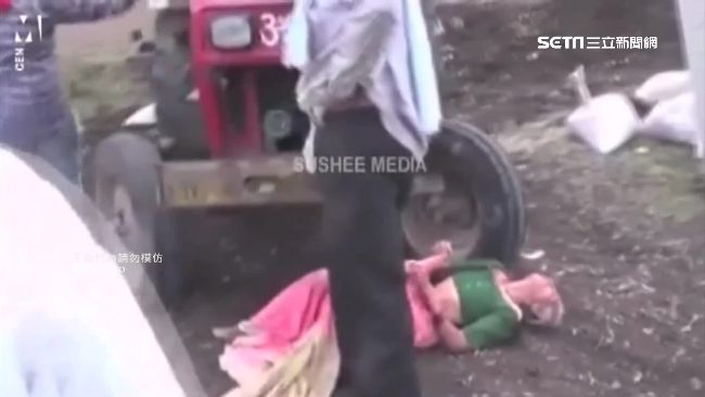 不肖子爭地　拿母當人肉盾牌擋拖拉機