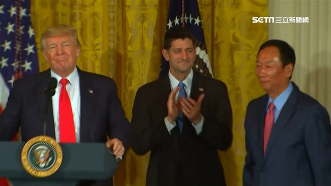 富士康威州廠動土　川普、郭董再相會