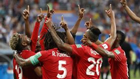 ▲巴拿馬球員慶祝進球。（圖／美聯社／達志影像）