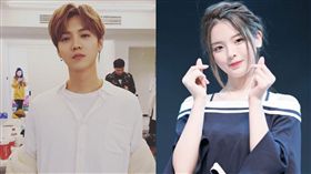 楊超越、鹿晗 圖／微博