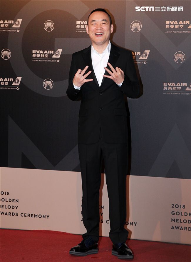 29屆金曲獎星光大道黃立成。（記者邱榮吉/攝影）